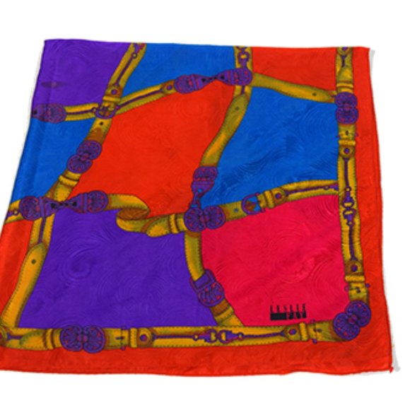 Leslie Fay Accessories - Vintage Luxury Bright Leslie Fay Scarf Gucci Style